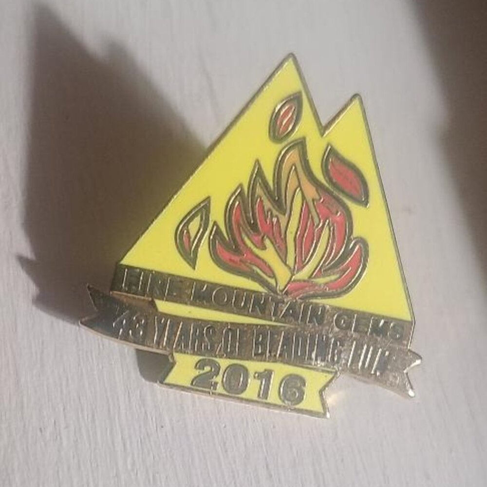 Fire Mountain Gems Year 2016 Lapel Pin Badge